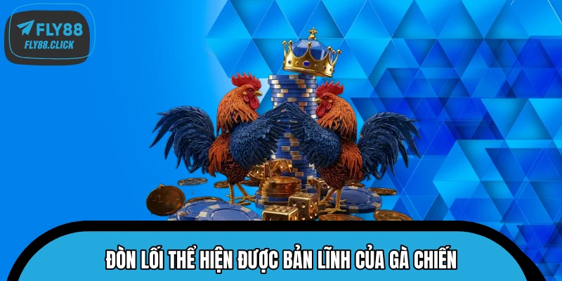 Đòn lối thể hiện được bản lĩnh của gà chiến