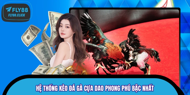 Hệ thống kèo đá gà cựa dao phong phú bậc nhất